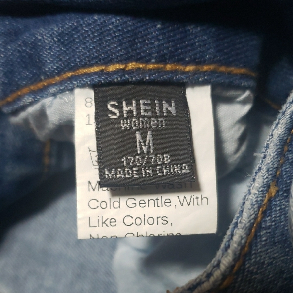 Shein | Bell Bottom, Flair, Blue Jeans Size Medium - Picture 2 of 8